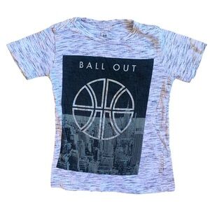 Copper Denim Ball Out Basketball Black & Gray Short Sleeve Tshirt